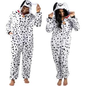 imageSpooktacular Creations Halloween Dalmatian Dragon Triceratop Unisex Pajama Adult Animal Costume Halloween Costume PartyWhite Dalmatian