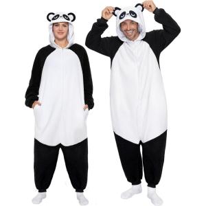 imageSpooktacular Creations Halloween Dalmatian Dragon Triceratop Unisex Pajama Adult Animal Costume Halloween Costume PartyWhite Panda