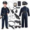 imageJOYIN Toy Halloween Toddler Police Costume Police Officer Costume for Boys Kids Cop Outfit for Halloween Pretend Roleplay