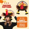 imageJOYIN 1 PC Thanksgiving Turkey Brown Hat Wings Moving for Trot Dress Up Party Role Play Carnival Cosplay Turkey Funny Hat for Thanksgiving Christmas Decor Halloween Costume Accessories