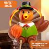 imageJOYIN 2 PCS Thanksgiving Turkey Tabletop Centerpiece Decor Resin Figurines Decoration for Autumn Fall Harvest Home Indoor Kitchen Party Supplies