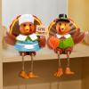 imageJOYIN 2 PCS Thanksgiving Turkey Tabletop Centerpiece Decor Resin Figurines Decoration for Autumn Fall Harvest Home Indoor Kitchen Party Supplies