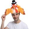 imageJOYIN 2 Pack Thanksgiving Silly Turkey Cap Red Turkey Hat for Carnival Cosplay Trot Dress Up Party ampamp Role Play Funny Hat for Thanksgiving Christmas Halloween Costume Accessories