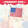 imageJOYIN 24 Pcs Small American Flags on Stick 4x6 Inch for 4th of July Celebration Memorial Day decorations Patriotic Party Supplies Independence Day Gathering Veterans Day Patriotic Party Favors