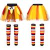 imageJOYIN Giggling Getup Womens Thanksgiving Turkey Tutu Skirt ampamp Socks Set Thanksgiving Outfit Turkey Sock for Women Holiday Tutus Dress Up Party Girls Cosplay Party Accessories Trot Costumes