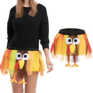 imageJOYIN Thanksgiving Turkey Tutu  Turkey Costumes for Women Party Role Play Skirt ampamp Accessories