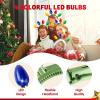 imageJOYIN 1 Pack Christmas Headband LED Light Bulb Flashing Headband with 4 Colorful LED Bulbs for Adults Kids Accessories Christmas Party Favors Xmas Party Supplies
