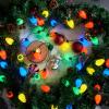 imageJOYIN 12 Packs Christmas LED Light Up Bulb Necklaces 9 Bulbs LED Necklaces Holiday Costume Accessories for Christmas Xmas Party Favor Party Supply
