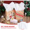 imageJOYIN 120 Sheets Christmas White Tissue Paper for Gift Bags 20quotX20quot White Wrapping Paper for Flower Packaging Gift wrap Xmas Birthday Holiday Craft Decor Gift Box Fillers Bag Stuffers