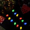 imageJOYIN 12PCS Christmas LED Necklace Christmas Necklace with 12 LED Bulbs Light Up Accessories for Adults Kids Holidays Parties Favors Accessories Decorations