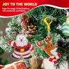 imageJOYIN 16 Pcs Christmas Diamond Art Ornaments Kit 5D DIY Diamond Craft with Keychains for Kids Diamond Painting Art Activities Xmas Rhinestone Party Favors Holiday Decor Classroom Games Age 8