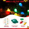 imageJOYIN 18 PCS Christmas LED Necklace Christmas Necklace with 12 LED Bulbs Light Up Accessories for Adults Kids Holidays Parties Favors Accessories Decorations