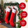 imageJOYIN 2 Packs 38 Jumbo Felt Christmas Stockings Party Decoration Giant Christmas Large Stocking for Party Decorations Xmas Holiday Tree Decor