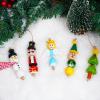 imageJOYIN 202 Pcs Christmas Wooden Beads Craft Kit DIY Wood Bead Printed Ornaments Make Snowman Santa Claus Angel Nutcracker Tree for Christmas Hanging Decoration Holiday Xmas Art Activities for Kids