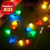 imageJOYIN 24 PCS Christmas LED Necklace Christmas Necklace with 12 LED Bulbs Light Up Accessories for Adults Kids Holidays Parties Favors Accessories Decorations