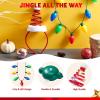 imageJOYIN 2PCS Christmas LED Necklace and Reindeer Headband Light Up Necklace with 9 Bulbs Christmas Headwear and Holiday Parties Xmas Costume Accessories Party FavorsElf