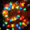 imageJOYIN 2PCS Christmas Light Up Headband and Necklace with 6 Flashing Modes LED Christmas Lights Bulb Necklace Headband for Kids Women Men Xmas Party Supplies Accessories