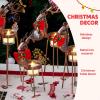 imageJOYIN 4 PCS Christmas Reindeer Tea Light Candle Holders  Thanksgiving Day Metal Iron Standing Christmas Decorations Table Decorations Centerpieces for Party Dining