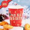 imageJOYIN 48 PCS Merry Christmas Disposable Cups 4 Designs Xmas Drinkware 9 oz Paper Cup Snowflake Santa Elk Christmas Cups For Hot Chocolate Coffee Cold Beverage Holiday Tableware Supplies FavorsClassical