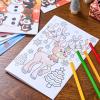 imageJOYIN 48 Pcs Christmas Coloring Book Bulk in 6 Covers Xmas Mini Coloring Books for Kids with Snowman Santa Reindeer Make Your Own Craft for Kids School Activities Party SuppliesAge 8