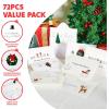 imageJOYIN 72 PCS Christmas Greeting Cards with Envelopes Bulk in 8 White Designs 625 x 46quot for Winter Xmas Season Present Giving Wintertime Cards