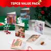 imageJOYIN 72 PCs Cute Merry Christmas Greeting Cards with Envelopes for Holiday Parties Gift Giving Winter Christmas Season present Giving Xmas Gifts Cards
