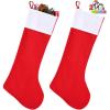 imageJOYIN 2 Packs 38 Jumbo Felt Christmas Stockings Party Decoration Giant Christmas Large Stocking for Party Decorations Xmas Holiday Tree Decor