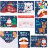 imageJOYIN 72 PCS Christmas Holiday Greeting Cards with Envelopes Bulk in 9 Assorted Designs for Winter Season Merry Christmas Giving Cards Xmas Santa Gift Card