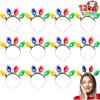 imageJOYIN Christmas LED Headband Light Up Bulb with 4 Colorful LED Bulbs for Adults Christmas Party Supplies Xmas Accessories12