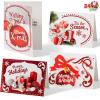 imageJOYIN 24PCS Christmas Holiday Cards Set of 4 Diverse Red Festive Designs with Envelopes for Merry Christmas Season present Giving Xmas Gifts Cards Wintertime Gifts CardsVintage