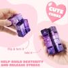 imageJOYIN 28 Packs Valentines Day Gift Cards with Infinity Magic Toys Cosmic HandHeld Flip Stress Relief Fidget Toys for Kids Valentines Party Favors Classroom Exchange and Goodie Bag Stuffers