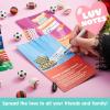 imageJOYIN 28 pcs Fun Valentine Sports Game Card and Erasers for Kids Party Favor Classroom Exchange Prizes Valentines Day Greeting Cards