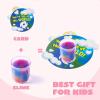 imageJOYIN 30 PCS Valentine Day Gift Cards with Galaxy Slime Stress Relief Fidget Toy for Kids Party Favor Classroom Exchange Prizes Valentines Party Favors Greeting CardsRound Cards