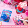 imageJOYIN 30 PCS Valentines Day Sensory Stress Balls with Cards Fidget Anxiety Relief for Adult Valentines Party Favors Gift Exchange RewardsRound