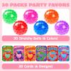 imageJOYIN 30 PCS Valentines Day Sensory Stress Balls with Cards Fidget Anxiety Relief for Adult Valentines Party Favors Gift Exchange RewardsRound