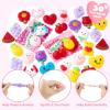 imageJOYIN 30 Packs Gift Cards with Mochi Squishy Toys Stress Relief Fidget Toys Kawaii Mochi Squeezes for Kids Holiday Party Favor Gift Goodie Bag Filler Classroom Exchange PrizesValentine Mochi