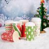 imageJOYIN 48 Pcs 16 oz Christmas Disposable Cups with Sleeves and Lids 6 Designs Xmas Drinking Paper Cup For Hot Chocolate Coffee Cold Beverage Holiday Tableware Winter Party Supplies FavorsVintage