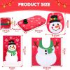 imageJOYIN 5 Pieces Christmas Snowman Bathroom Decoration Set with Toilet Seat Cover Rugs Tank Cover Toilet Paper Box Cover and Santa Towel Xmas Party Accessories for Indoor Dcor Party Favors