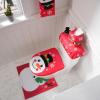 imageJOYIN 5 Pieces Christmas Snowman Bathroom Decoration Set with Toilet Seat Cover Rugs Tank Cover Toilet Paper Box Cover and Santa Towel Xmas Party Accessories for Indoor Dcor Party Favors