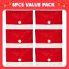 imageJOYIN 6 Pcs Christmas Chair Covers Red Hat Chair Slipcovers Santa Claus Chair Back Covers for Christmas Holiday Festival Decoration Xmas Decorations Indoor Home Dcor6