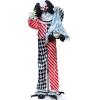 imageJOYIN 65quot Halloween Animatronics Clown Holding Doll Life Size Halloween Decoration Outdoor with Motion ampamp Sound ampamp Light Sound Activated Animated Decor for Party Supplies Haunted House Yard Lawn