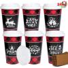 imageJOYIN 24 PCS Merry Christmas Disposable Paper Cups with Sleeves and Lids 6 Designs Xmas Drinkware 16 oz Snowflake Santa Elk Cups for Hot Coffee Cold Beverage Holiday Tableware Supplies FavorsElegant