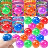 imageJOYIN 30 PCS Valentines Day Sensory Stress Balls with Cards Fidget Anxiety Relief for Adult Valentines Party Favors Gift Exchange RewardsRound