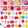 imageJOYIN 30 Packs Gift Cards with Mochi Squishy Toys Stress Relief Fidget Toys Kawaii Mochi Squeezes for Kids Holiday Party Favor Gift Goodie Bag Filler Classroom Exchange PrizesValentine Mochi