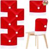 imageJOYIN 6 Pcs Christmas Chair Covers Red Hat Chair Slipcovers Santa Claus Chair Back Covers for Christmas Holiday Festival Decoration Xmas Decorations Indoor Home Dcor6