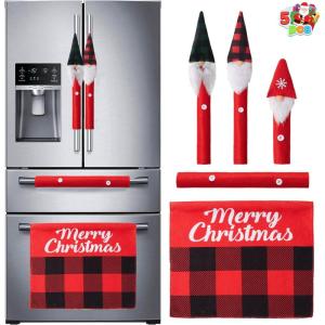 imageJOYIN Christmas Refrigerator Handle Covers Set of 5 Xmas Appliance Handle Covers for Kitchen Fridge Microwave Oven Dishwasher Decoration Xmas Indoor Dcor Xmas Home Decorations Party Favor SuppliesGnome