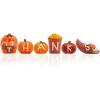 imageJOYIN 6 Pcs Thanksgiving Turkey Pumpkin Figurine Decoration Fall Home Decor Figurine for Thanksgiving Party Harvest Day Kitchen Tabletop Ornament and Autumn