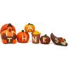 imageJOYIN 6 Pcs Thanksgiving Turkey Pumpkin Figurine Decoration Fall Home Decor Figurine for Thanksgiving Party Harvest Day Kitchen Tabletop Ornament and Autumn