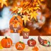 imageJOYIN 6 Pcs Thanksgiving Turkey Pumpkin Figurine Decoration Fall Home Decor Figurine for Thanksgiving Party Harvest Day Kitchen Tabletop Ornament and Autumn