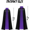 imageJOYIN Adult Child Unisex Vampire Costume Accessories Halloween Vampire Cape for Transylvania Dracula Theme PartyBlack  Purple